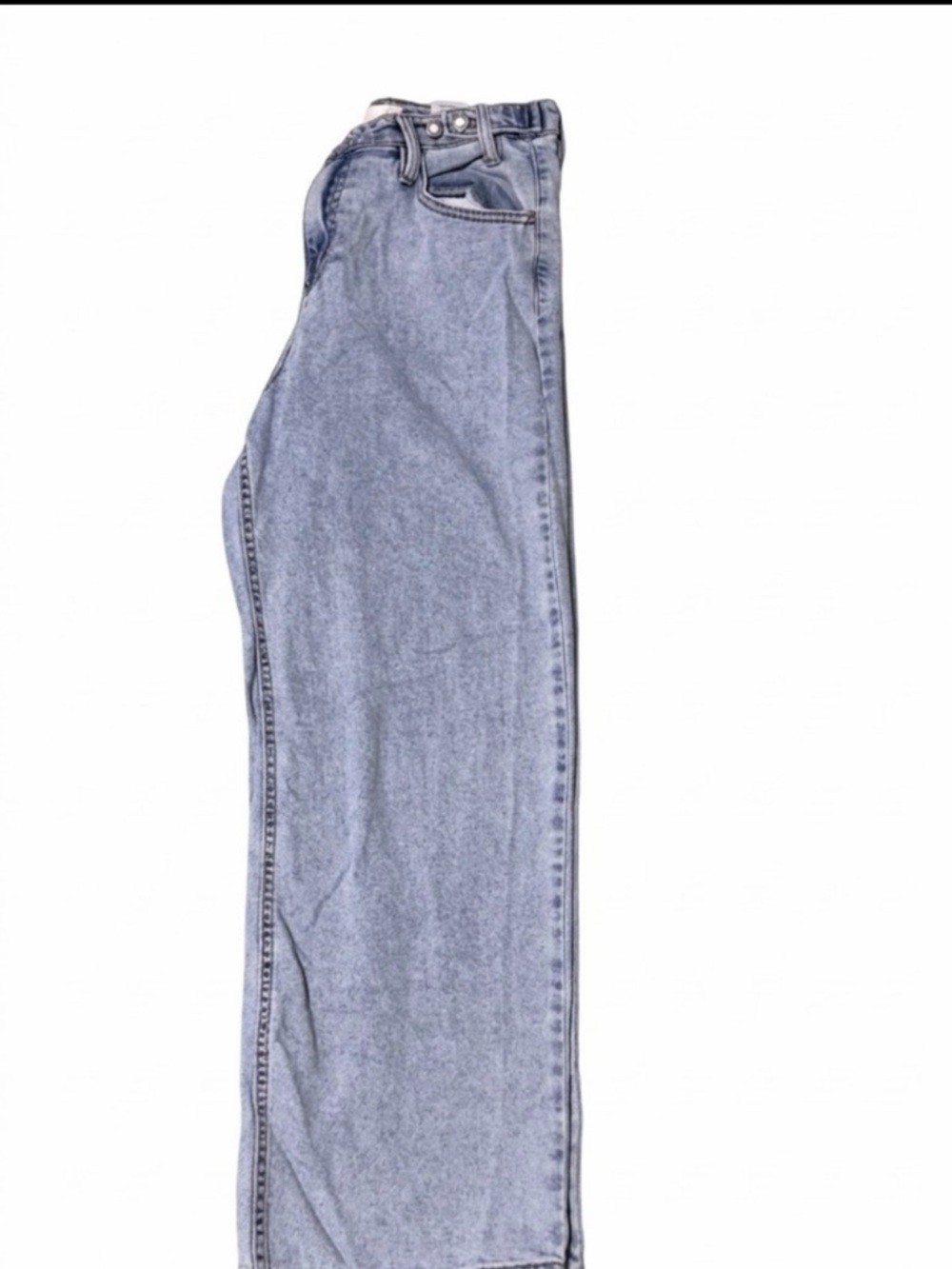 Oat New York Straight Leg Jeans Light Wash High Rise Size 6 W28